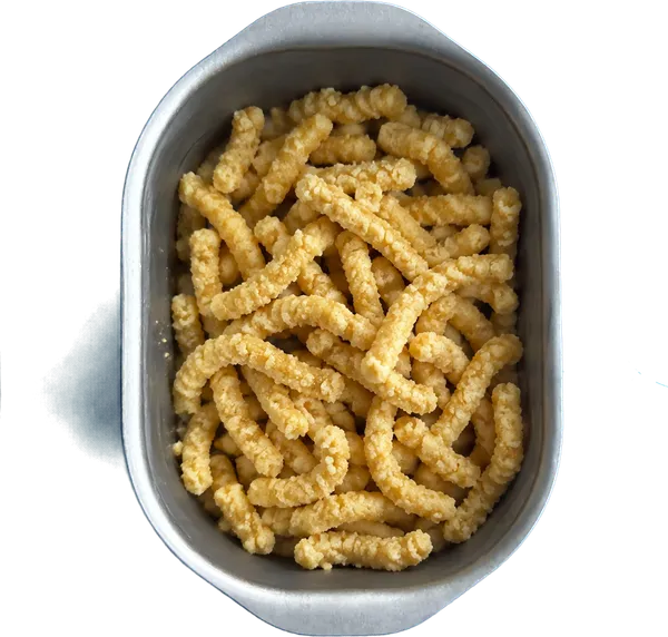 Nel quinto contenitore mettete 170 g di passatelli.
