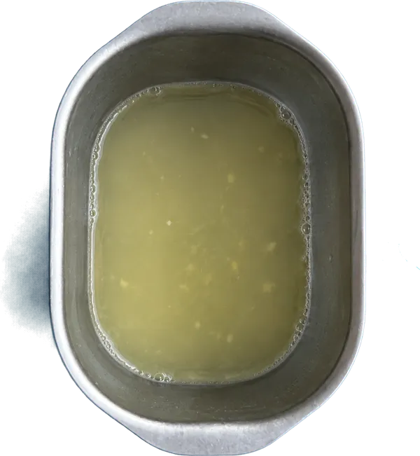 Nel terzo contenitore mettete 100 g di succo di limone.