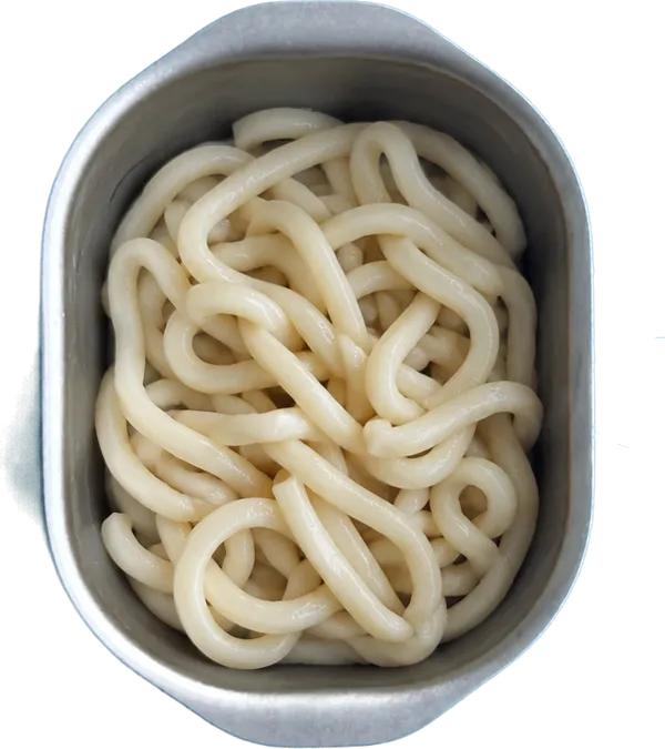 Nel quinto contenitore mettete 200 g di udon.