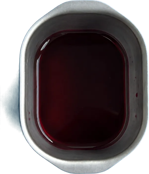 Nel terzo contenitore mettete 250 g di vino rosso fermo.