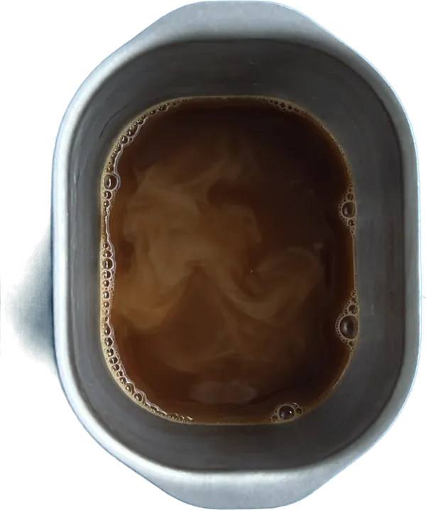 Nel quarto contenitore mettete 80 g di caffè liquido, 50 g di latte vaccino fresco intero e 1 cucchiaio di rum.